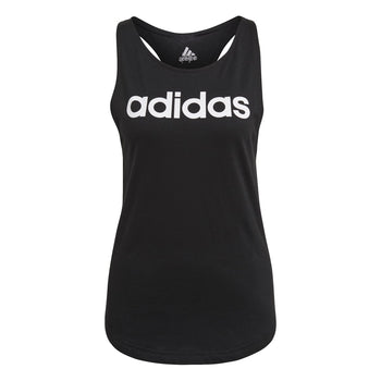 Canotta nera da donna adidas Loungewear Essentials Loose Logo, Abbigliamento Sport, SKU a712500003, Immagine 0